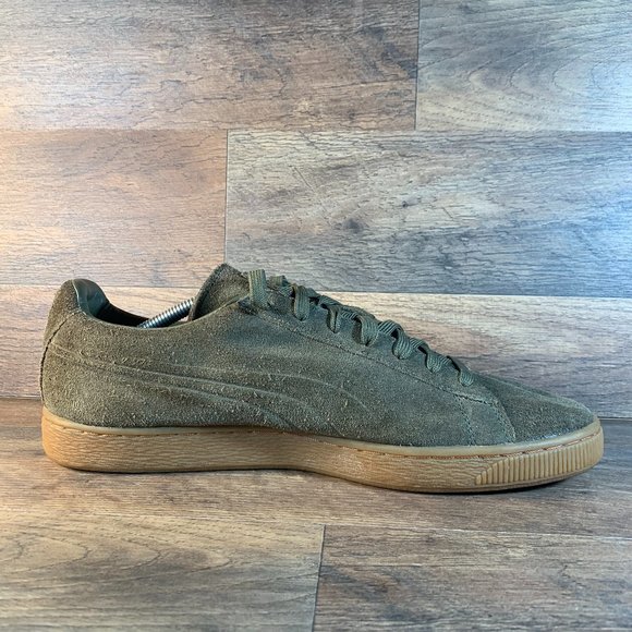 puma suede mint green